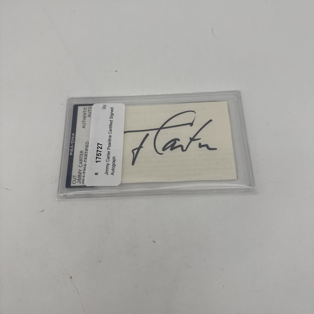 Jimmy Carter Signed Card PSA/DNA CERTIFIED